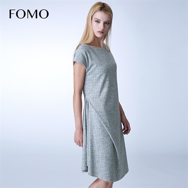 PLAYLOUNGE原创FOMO女装2017年夏季新品条纹针织连衣裙PL-tmall.com天猫